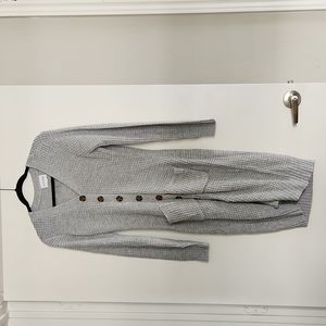 Grey Midi Sweater Dress